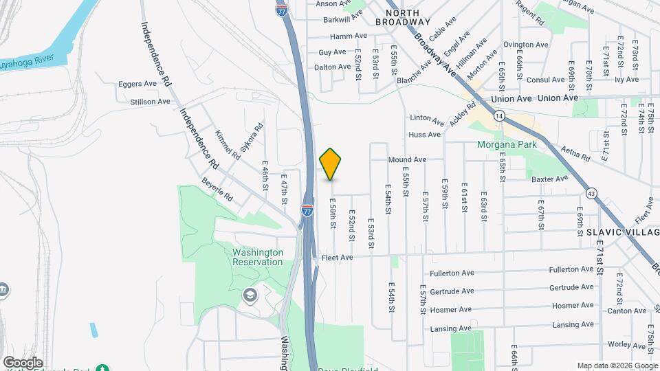 3634 E 50th St Map and Location Details