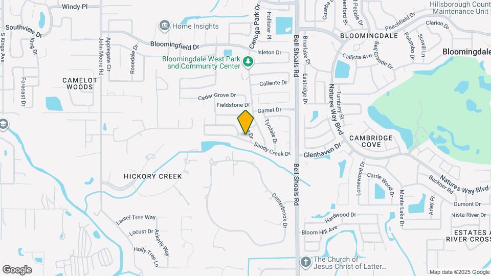 606 Sandy Creek Dr Map and Location Details