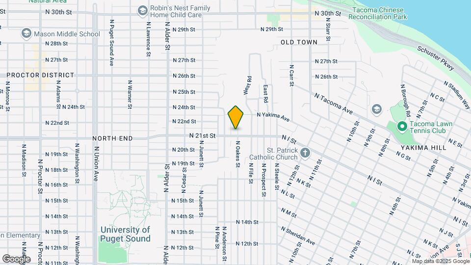 2102 N Oakes St Map and Location Details