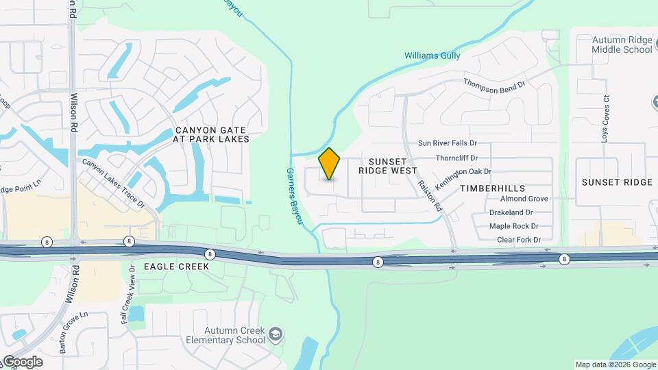 15015 Winter Valley Ct Map and Location Details