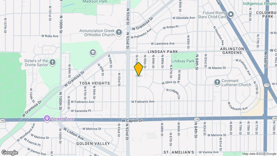 4236 N 91st St Map and Location Details