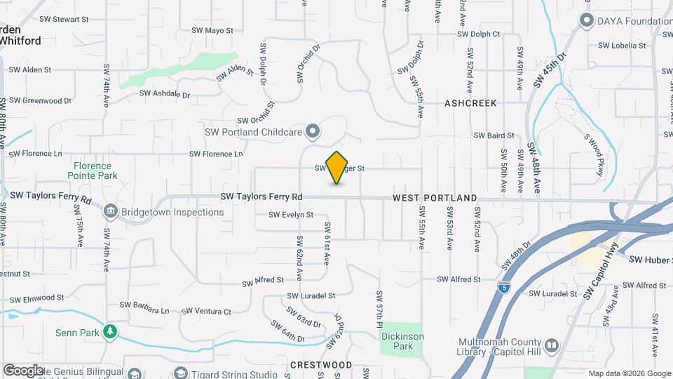 6009 SW Taylors Ferry Rd Mapa y Detalles de la Ubicación