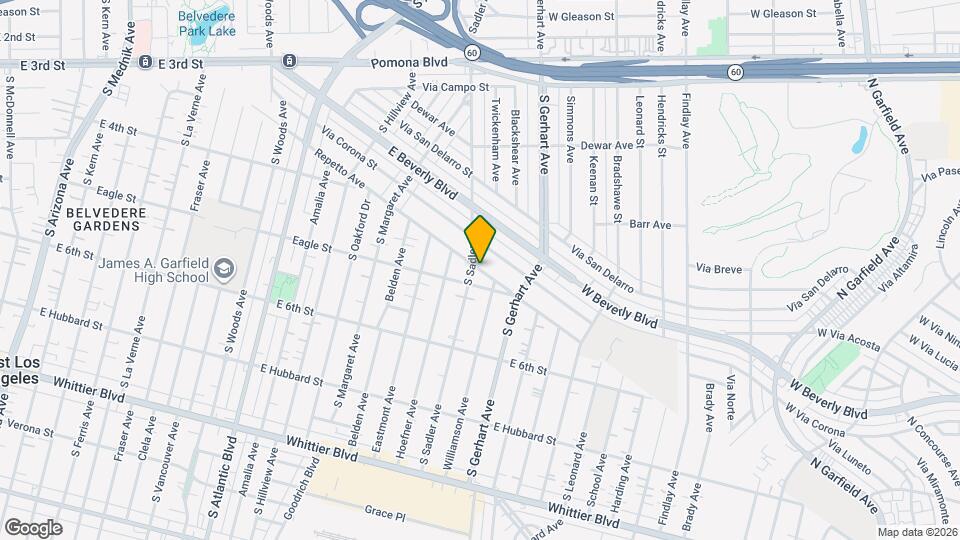 487 S Sadler Ave, Unit 487 1/2 Map and Location Details