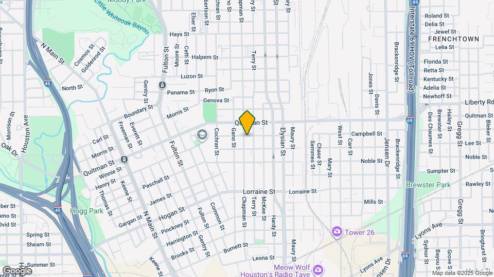 1414 Campbell St Map and Location Details