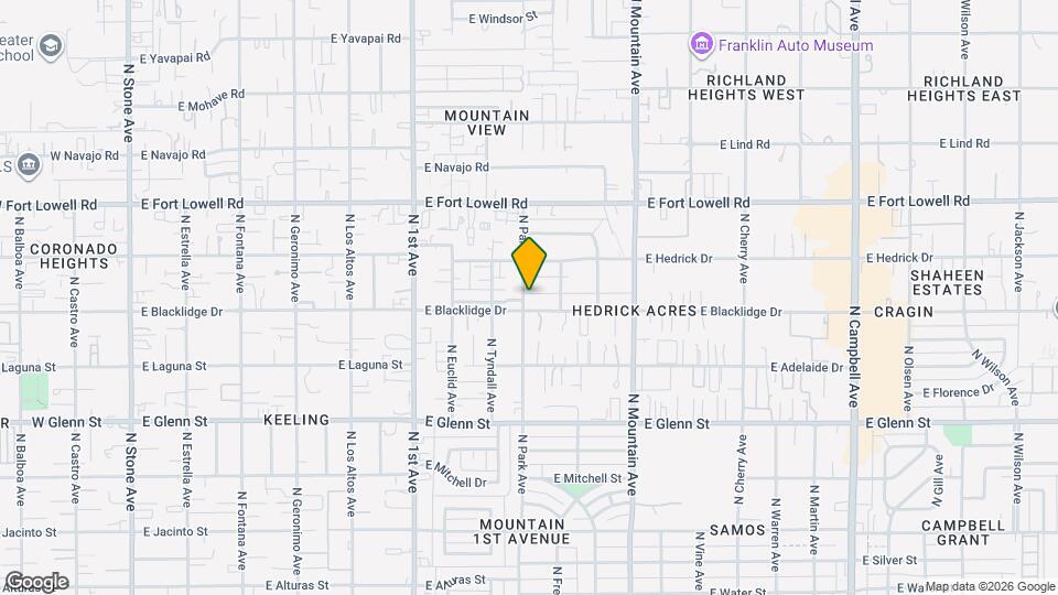 3020 N Park Ave Map and Location Details