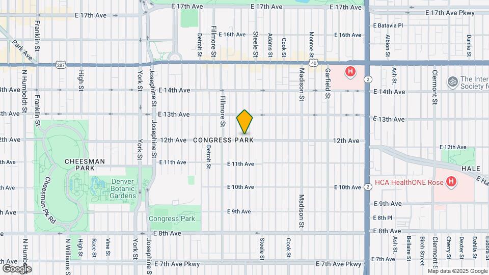 3027 E 12th Ave Map and Location Details