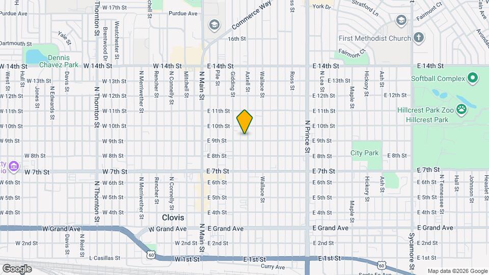 900 Axtell St Map and Location Details
