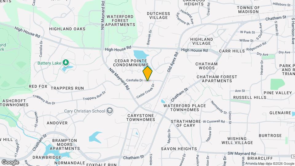 805 Castalia Dr Map and Location Details