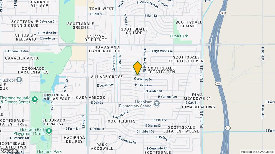 8316 E Wilshire Dr Map and Location Details