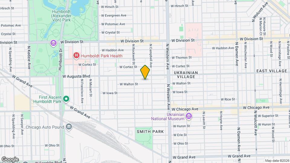 2520 W Walton St Map and Location Details