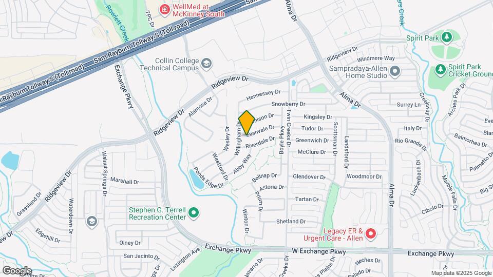 1529 Evanvale Dr Mapa y Detalles de la Ubicación