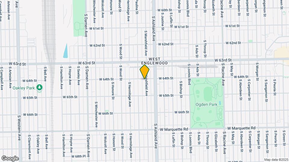 6406 S Marshfield Ave Map and Location Details