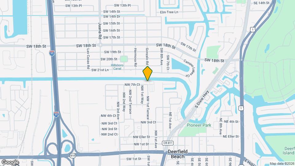 105 NW 7th Ct Map and Location Details