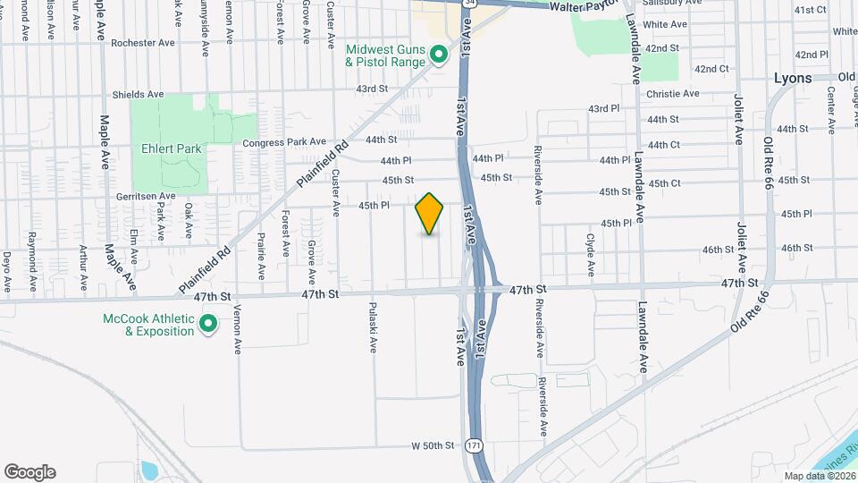 4600 Warsaw Ave Map and Location Details