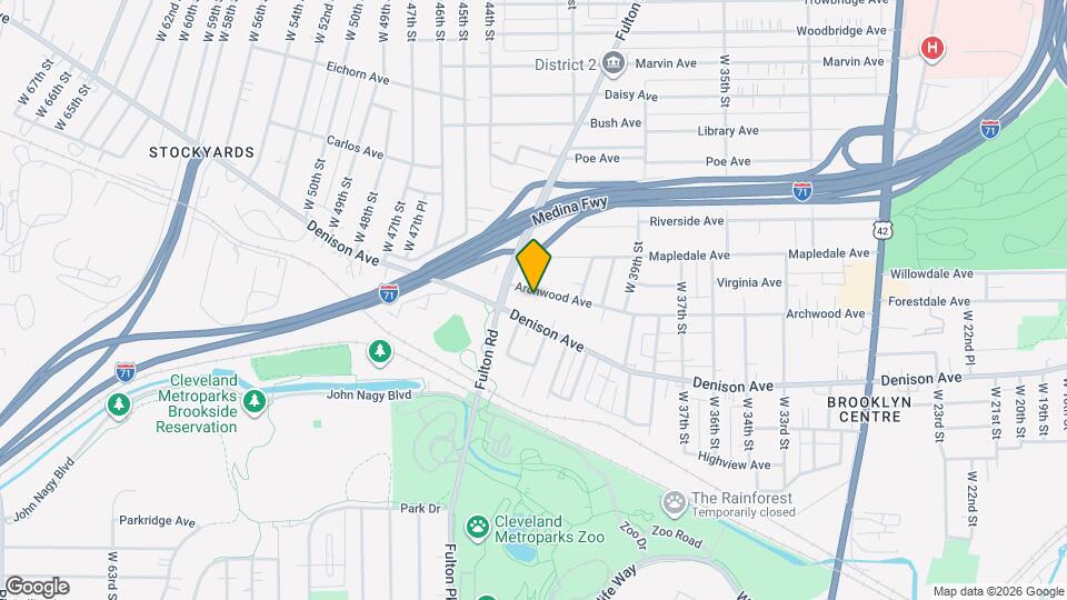 4247 Archwood Ave Map and Location Details