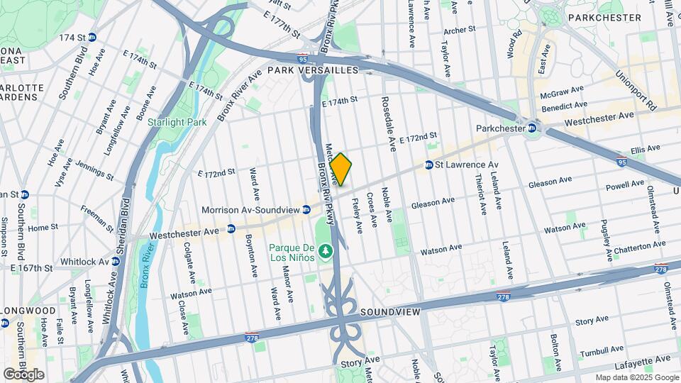 1661 Westchester Ave Map and Location Details