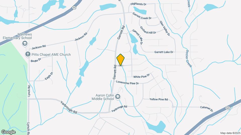 8004 Garrett Pines Dr Map and Location Details