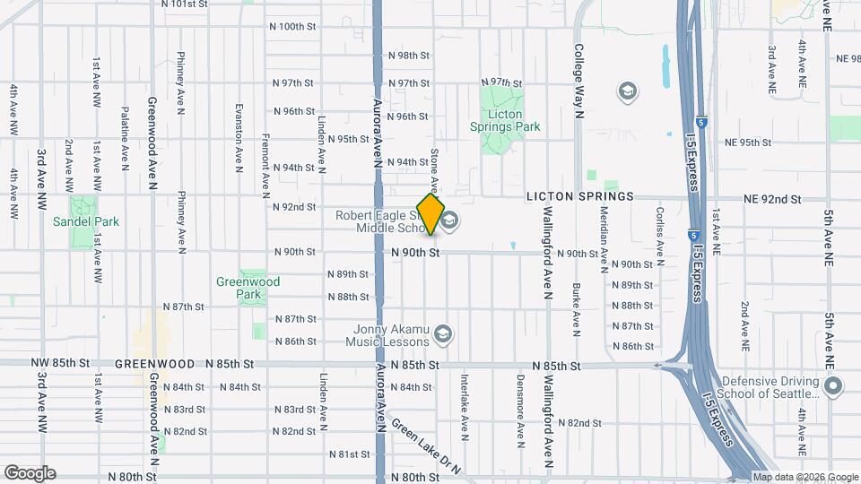 9007 Stone Ave N Map and Location Details