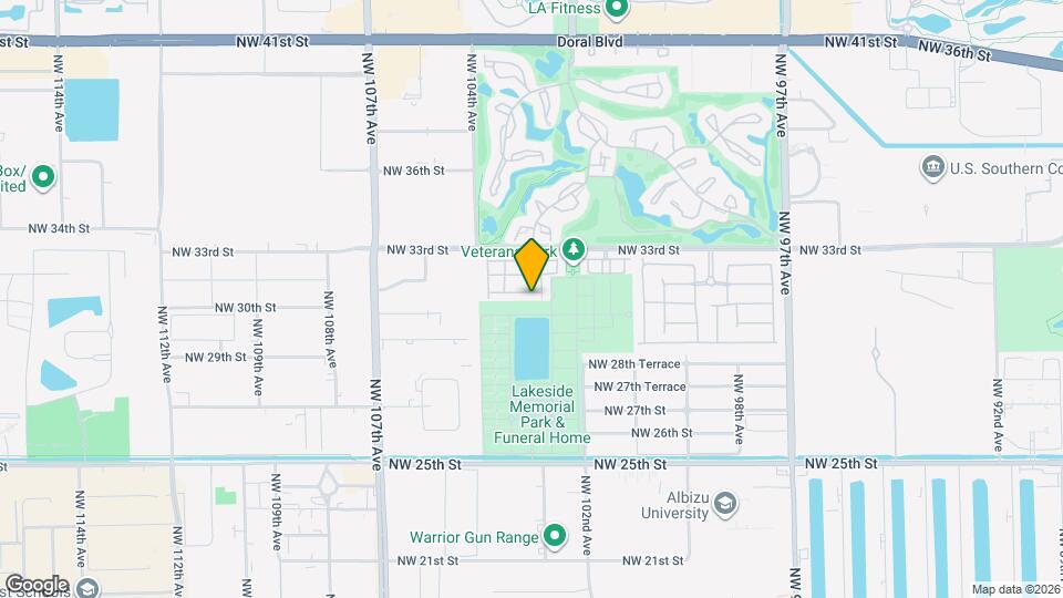 10318 NW 30th Terrace Map and Location Details