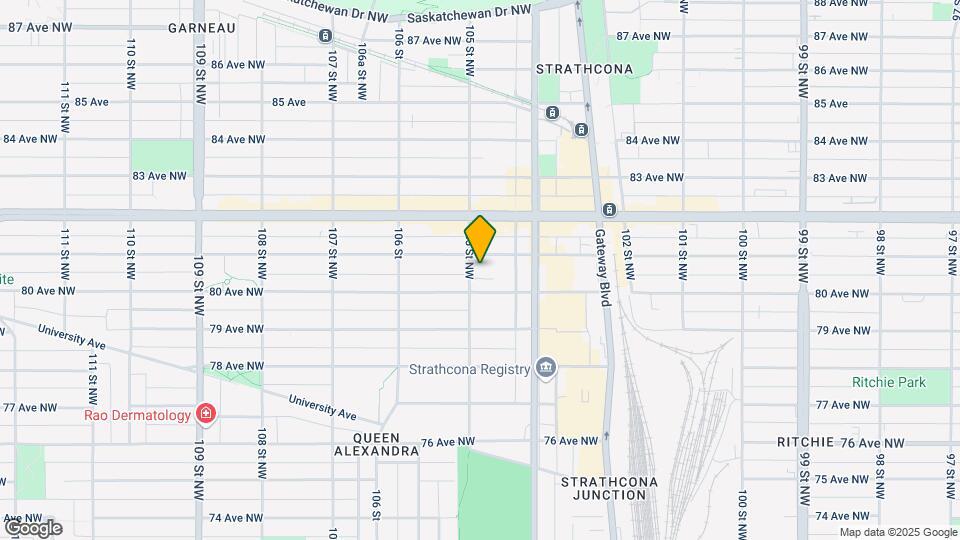 8019 105 St NW Map and Location Details
