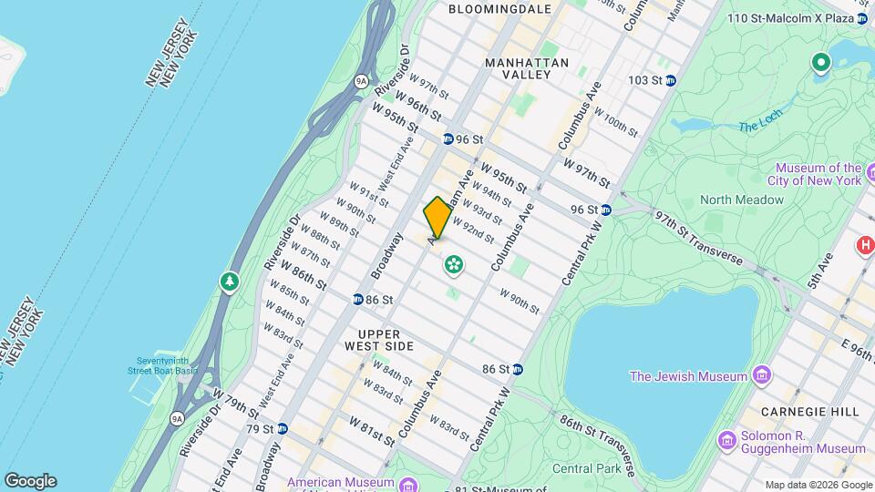 621 Amsterdam Ave Map and Location Details