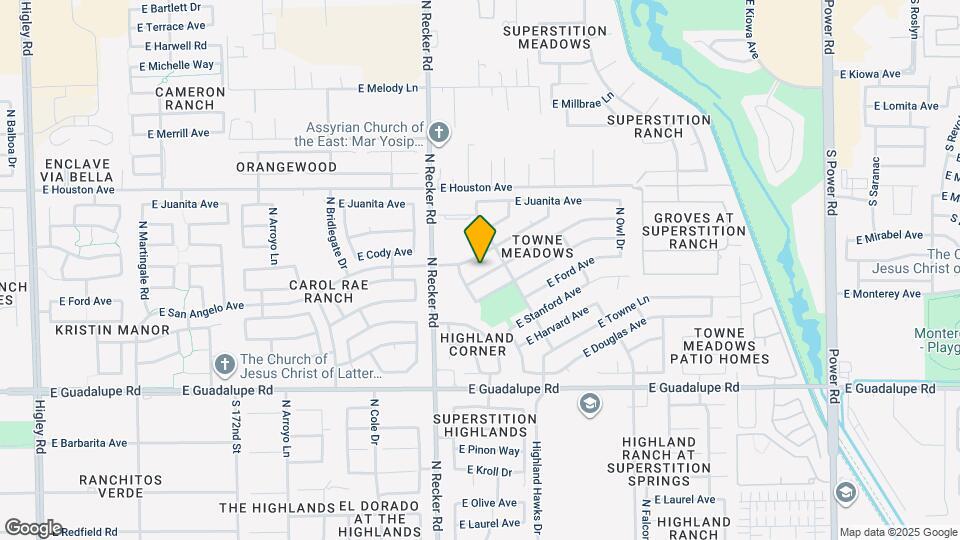 4038 E Encinas Ave Map and Location Details