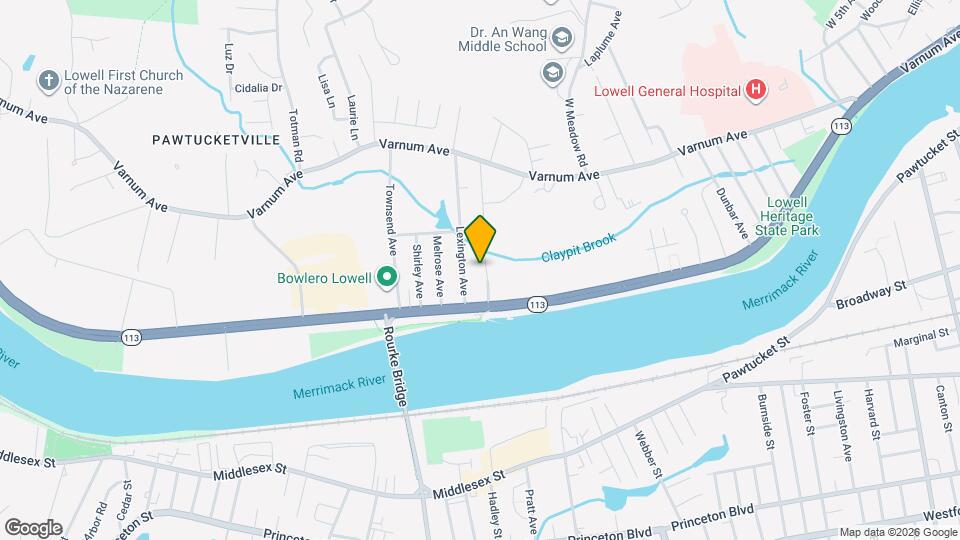 527 Pawtucket Blvd Mapa y Detalles de la Ubicación