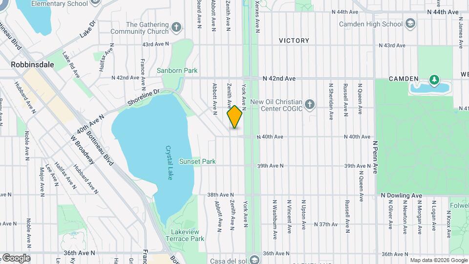 4008 Zenith Ave N Map and Location Details