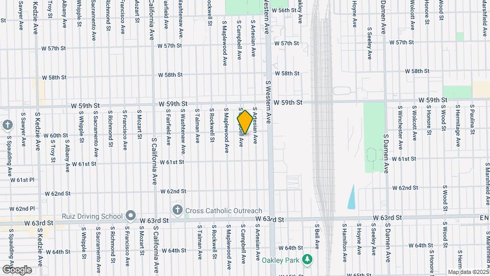 6011 S Campbell Ave Map and Location Details
