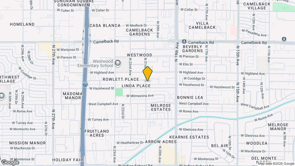 4601 N 21st Ave Mapa y Detalles de la Ubicación