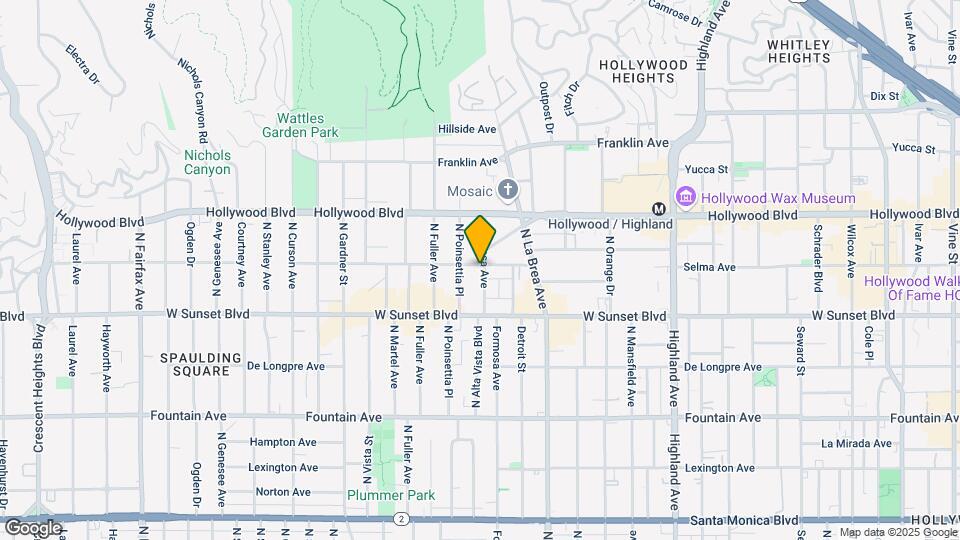 7200-7208 Hawthorn Ave Mapa y Detalles de la Ubicación