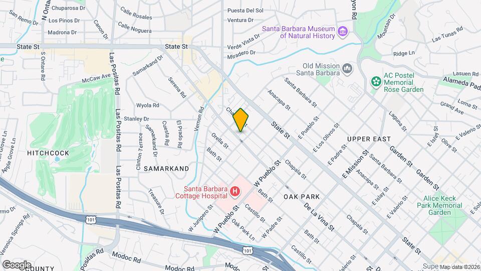 2510 De la Vina St Mapa y Detalles de la Ubicación