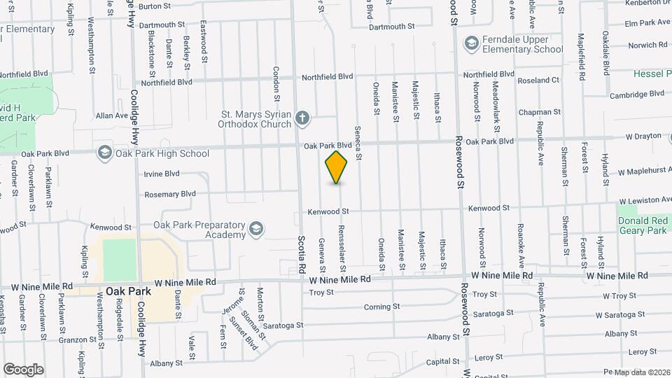 23471 Rensselaer St Mapa y Detalles de la Ubicación