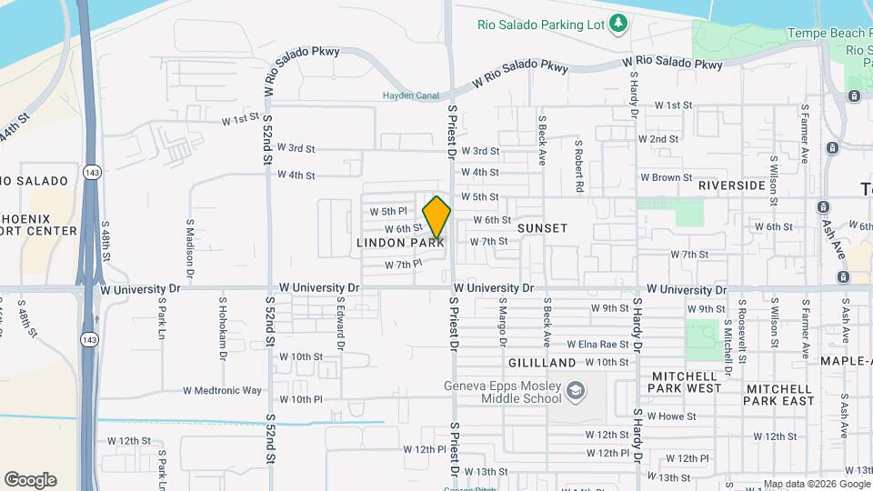 1415 W 7th St Map and Location Details
