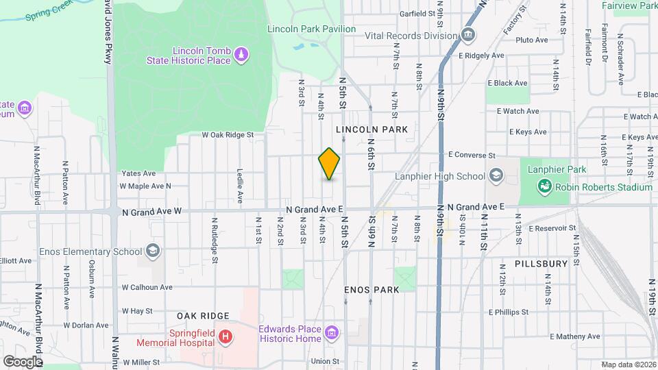 1240 N 4th St Map and Location Details