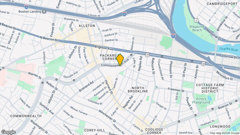 1152 A Commonwealth Ave Map and Location Details
