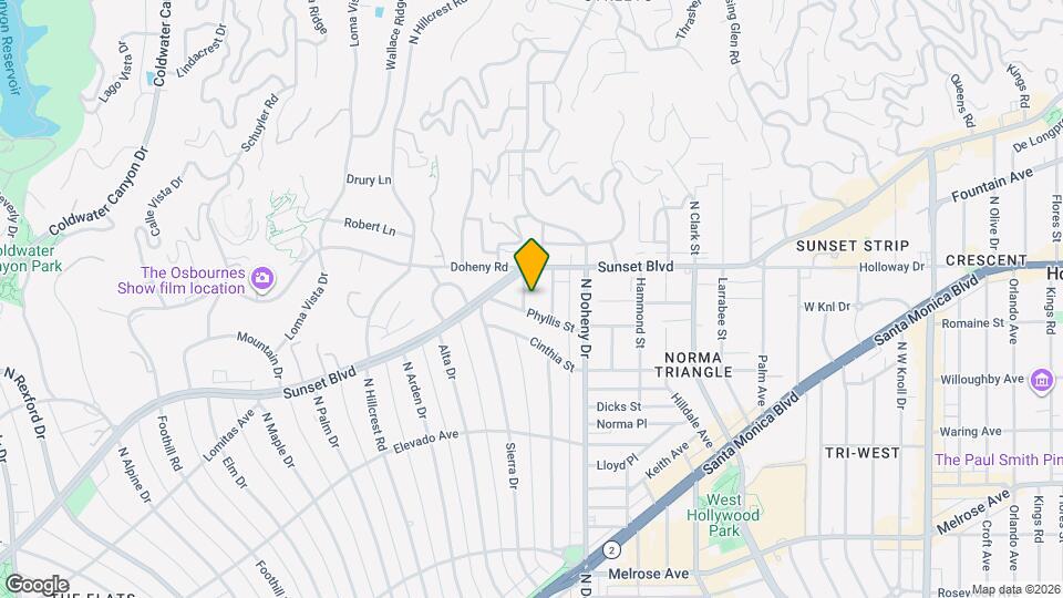 1012 Cory Ave Map and Location Details