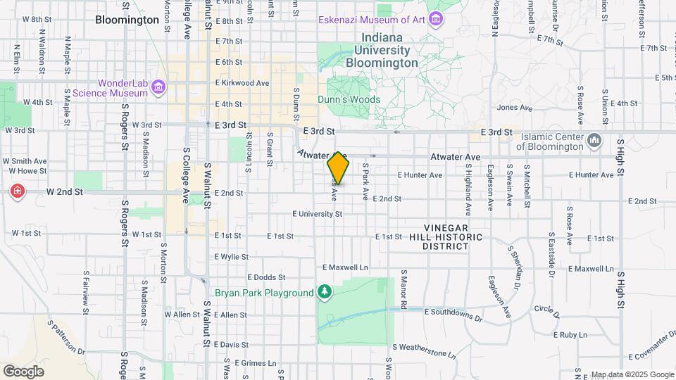 521 S Fess Ave Map and Location Details