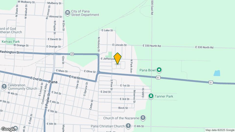 200 N Pine St Map and Location Details