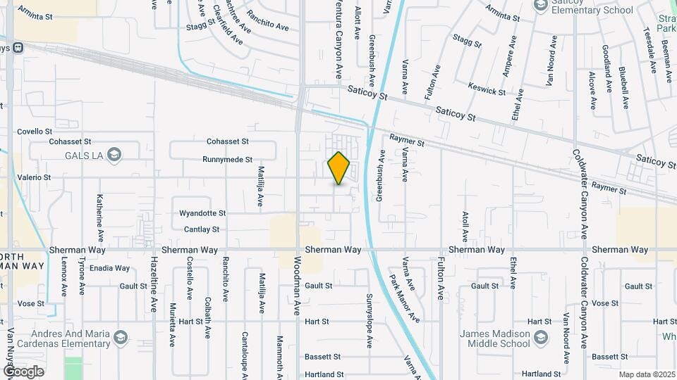 7342 Ventura Canyon Ave Map and Location Details