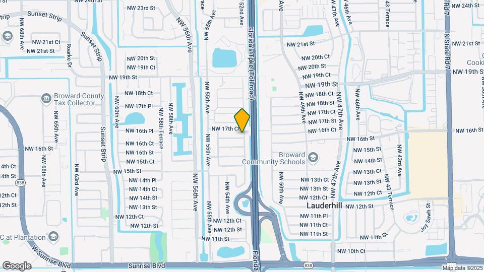 5201 NW 17th St Map and Location Details