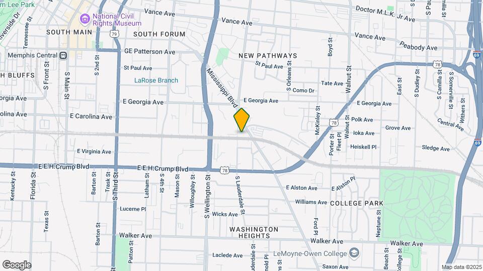 750 S Lauderdale St Map and Location Details