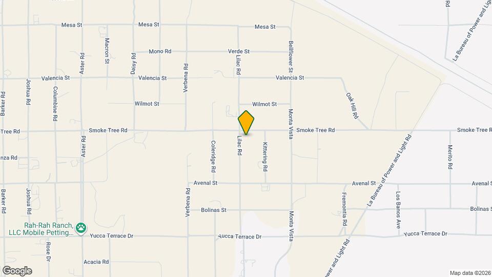 11125 Smoke Tree Rd Map and Location Details