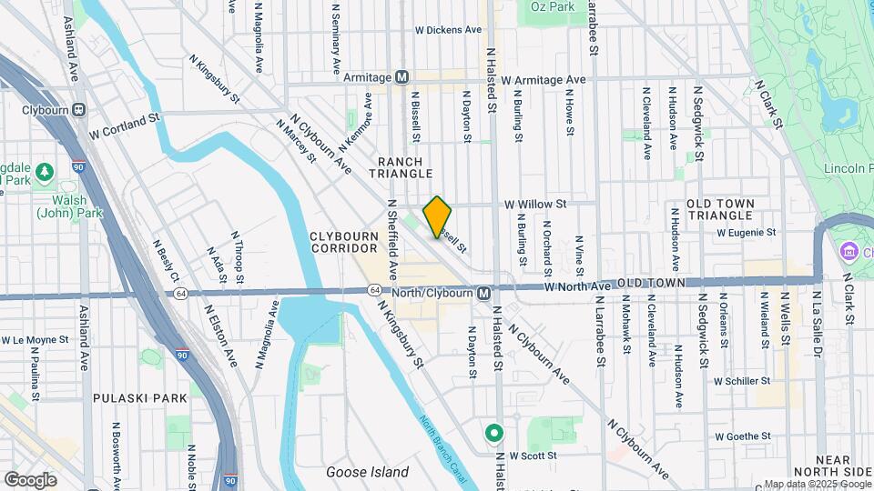 1713 N Clybourn Ave Mapa y Detalles de la Ubicación