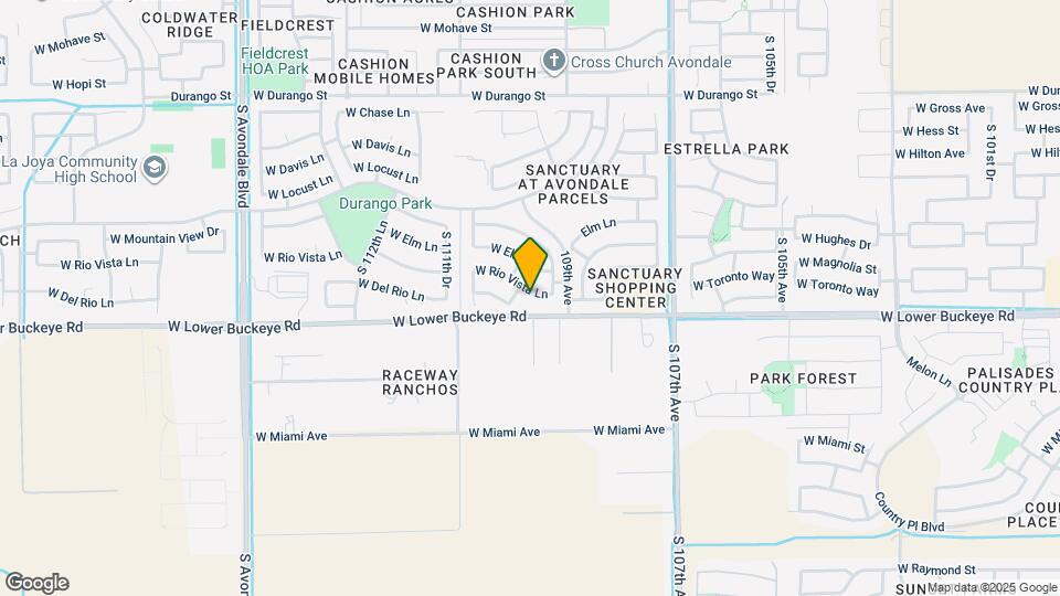 10971 W Rio Vista Ln Map and Location Details