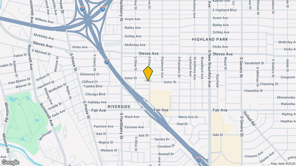 2819 S Pine St Map and Location Details