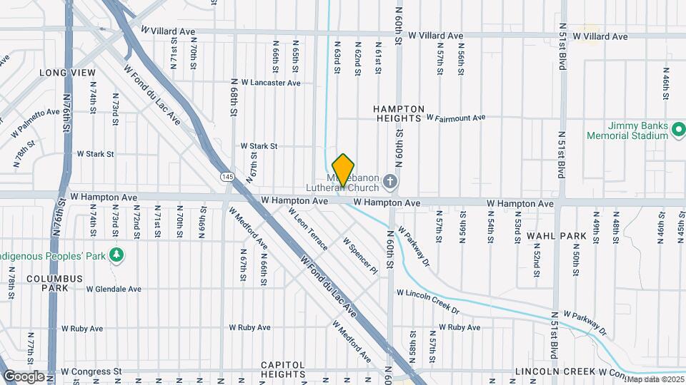 6222 W Hampton Ave Map and Location Details
