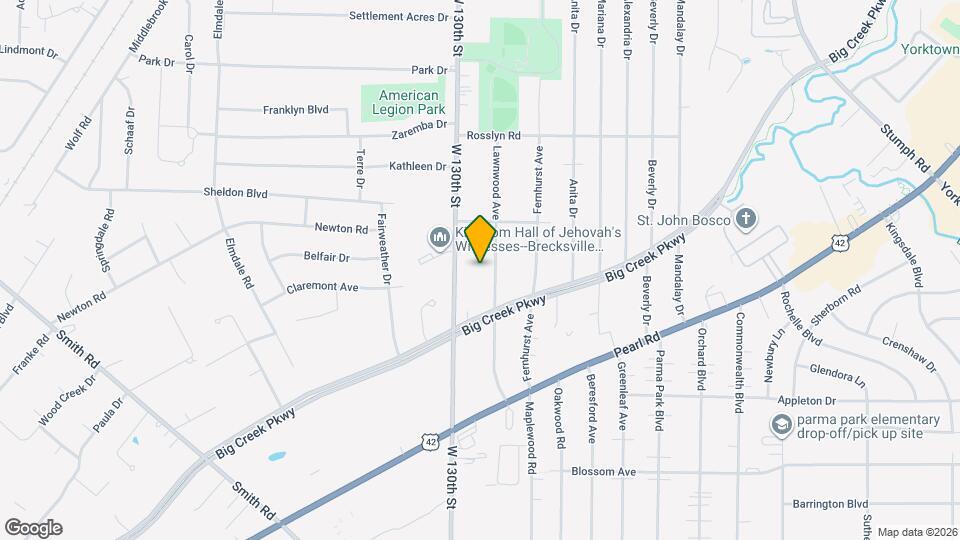 6558 Lawnwood Ave Map and Location Details