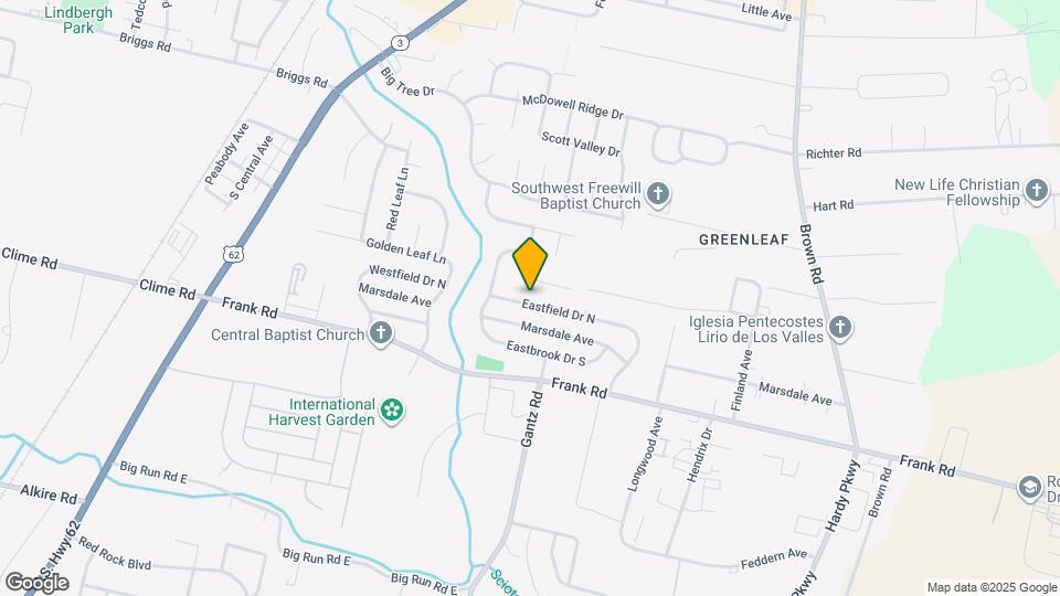 1734 Eastfield Dr N Map and Location Details