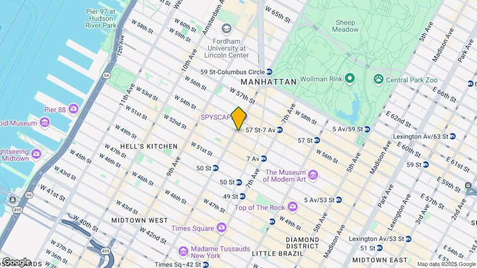 260 W 54th St Map and Location Details